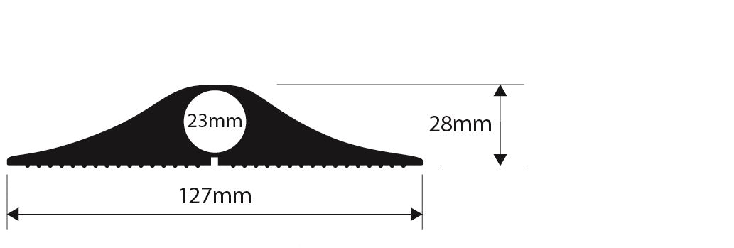 Industrial F Black - 4.5 M and 9.5 M ( 23mm Diameter inside space )