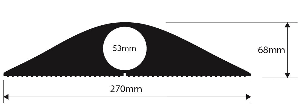 Industrial J Black 1.5 M (53mm Diameter inside space)