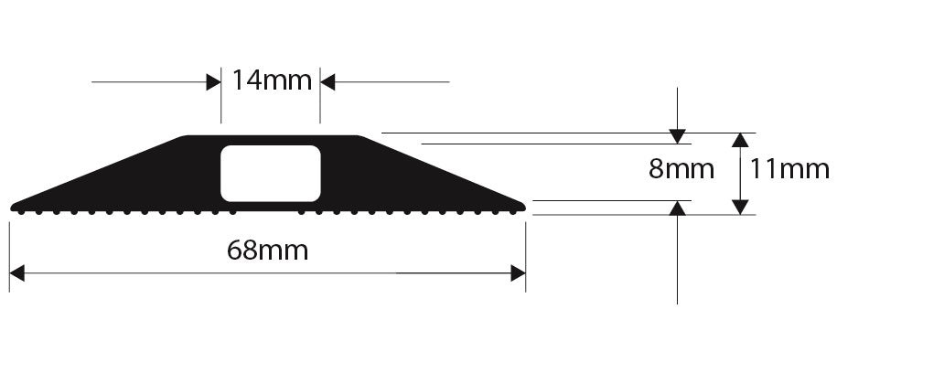 Snap Fit Standard Black ( 8mm x 14mm hole )